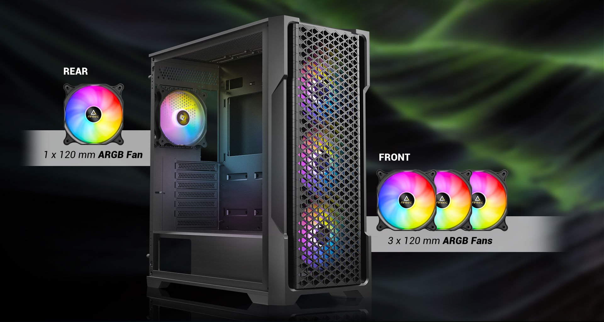 ANTEC AX Series AX90 Mid-Tower ATX Gaming Case, High-Airflow Mesh